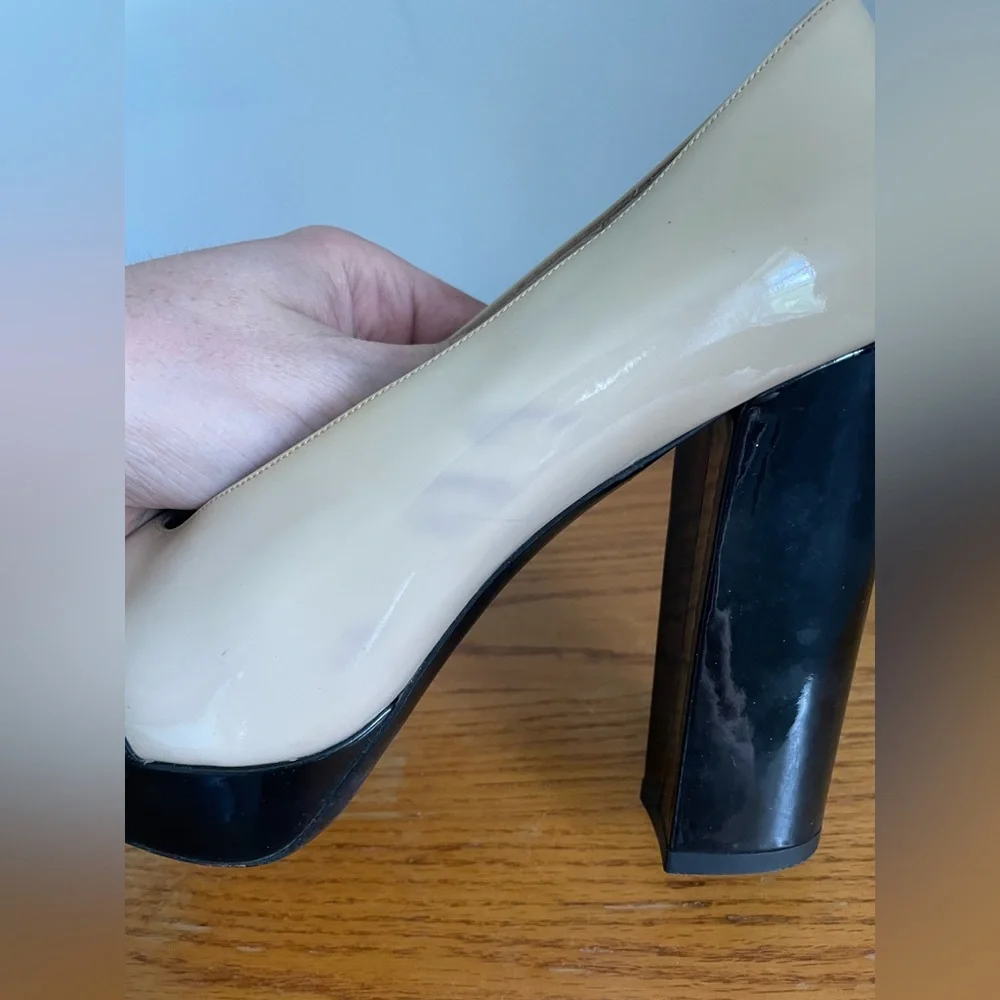 Miu Miu Patent Leather Block Heels Womens Size 39 - Picture 5 of 9